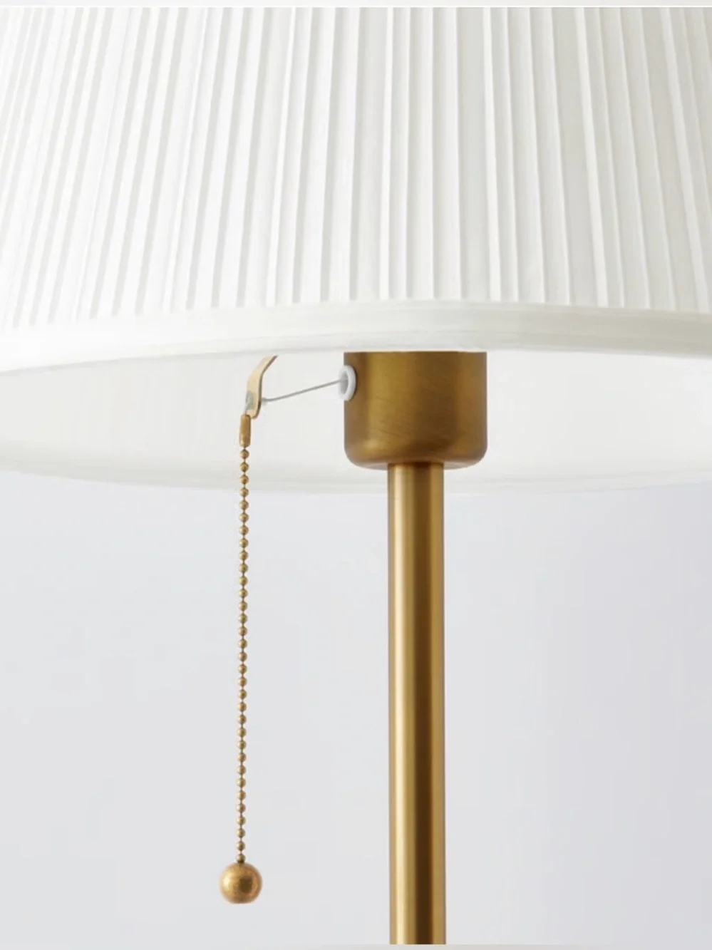 NWT ÅRSTID Floor lamp, brass/white